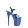 Pleaser - FLAMINGO809 Sandale à bride à la cheville, Pole dance chaussures - Bleu Product image